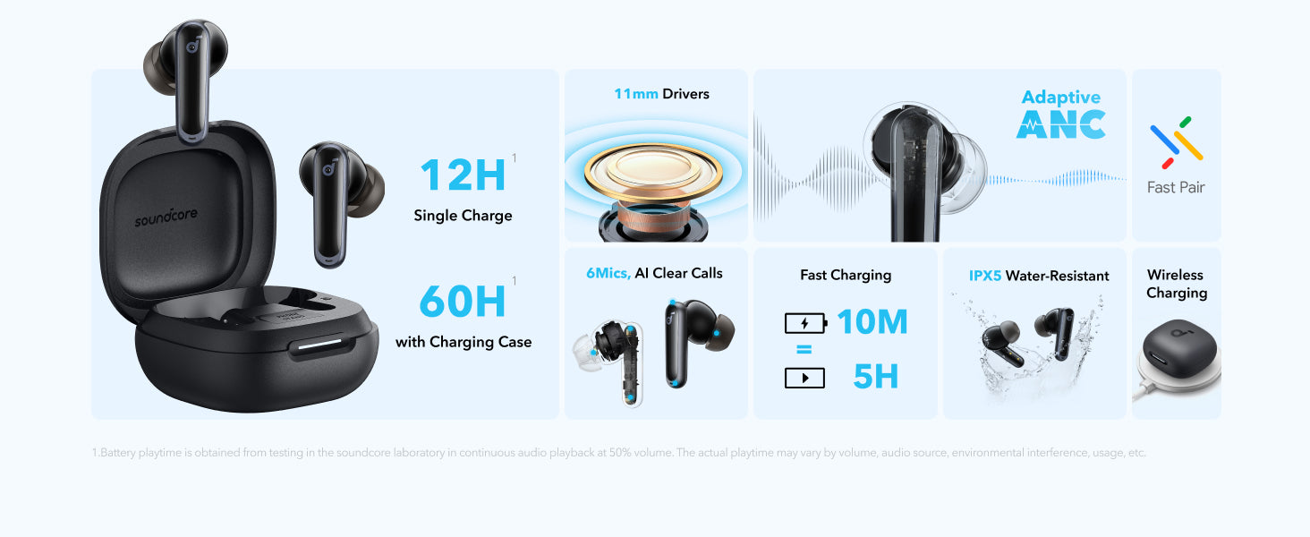 soundcore P40i | Smart ANC True-Wireless Earbuds
