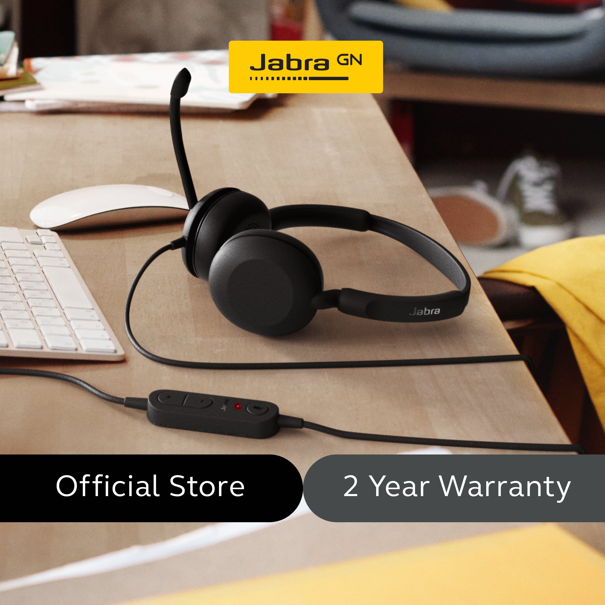 [NEW] Jabra Evolve 10 - Professional corded headset with plug-and-play setup and essential comfort