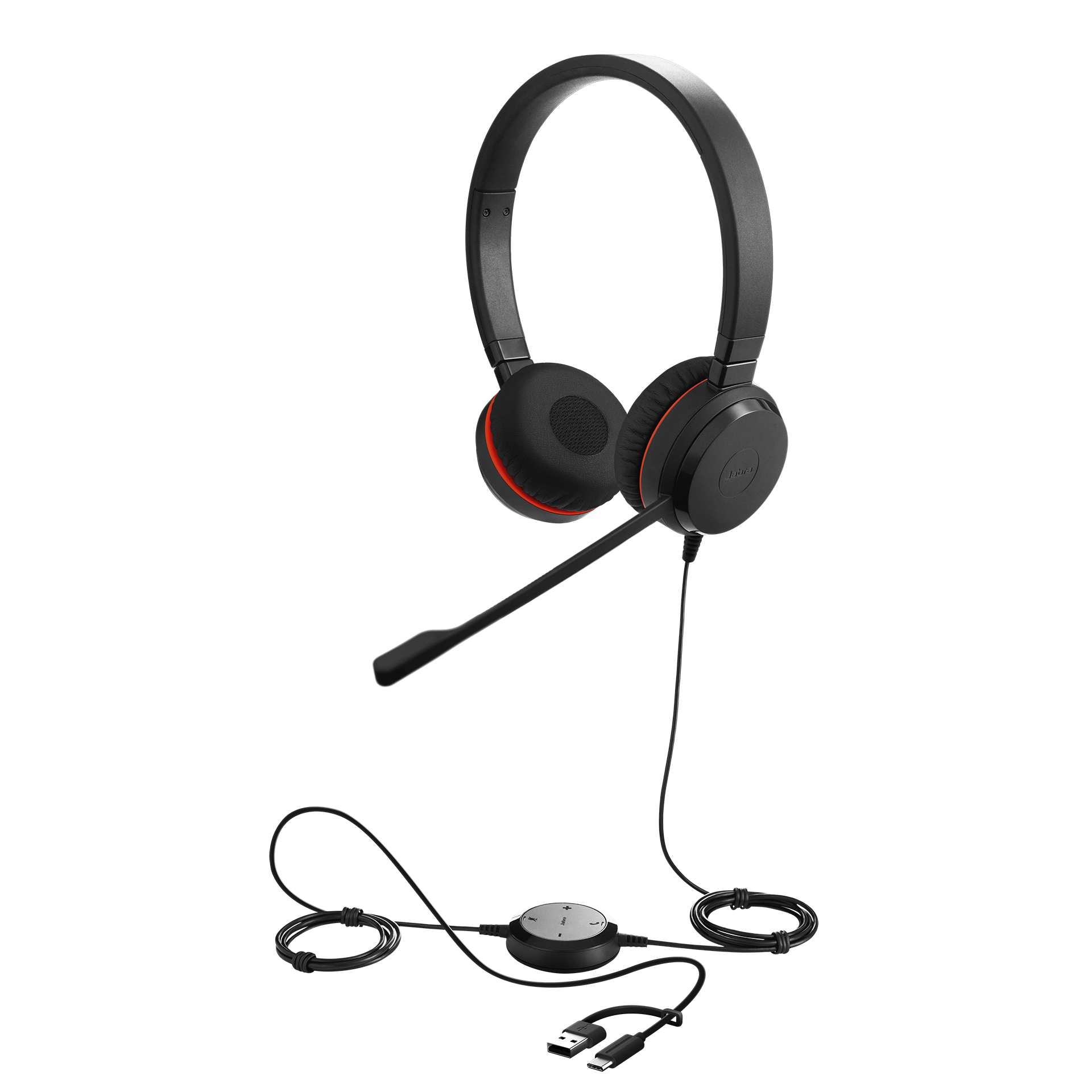 Jabra Evolve 20 SE - Professional corded headset with easy call management and great sound for calls and music